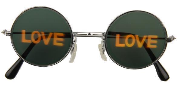 verkoop - attributen - Brillen - Hippie bril hologram love